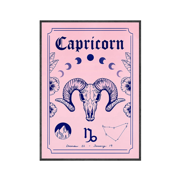 This Pink Bohemian Astrology Canvas Wall Art Print is a high-quality canvas print. The mid-century modern decor uses environmental protection ink, waterproof, UV resistant, not easy to fade. Comes in a variety of zodiac signs and sizes. Frame is NOT included. Neometacosmic.com