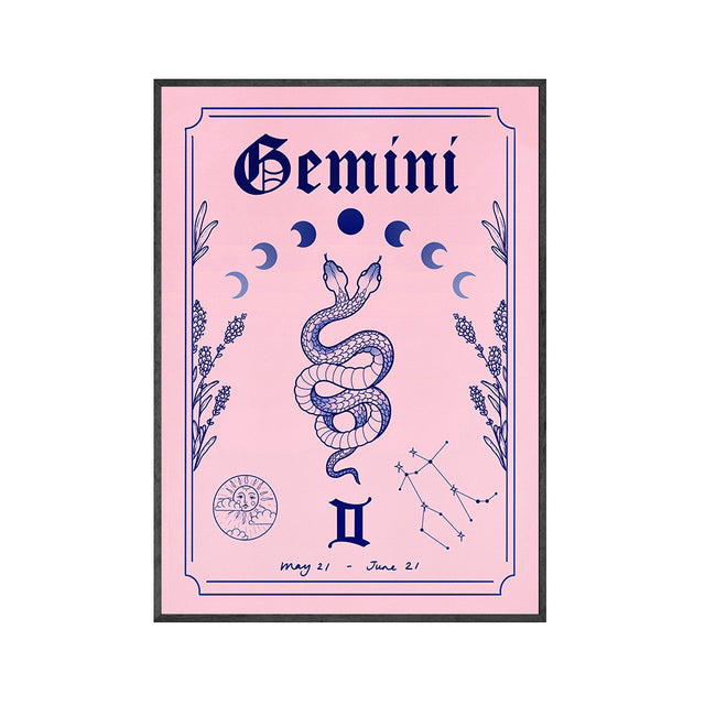 This Pink Bohemian Astrology Canvas Wall Art Print is a high-quality canvas print. The mid-century modern decor uses environmental protection ink, waterproof, UV resistant, not easy to fade. Comes in a variety of zodiac signs and sizes. Frame is NOT included. Neometacosmic.com