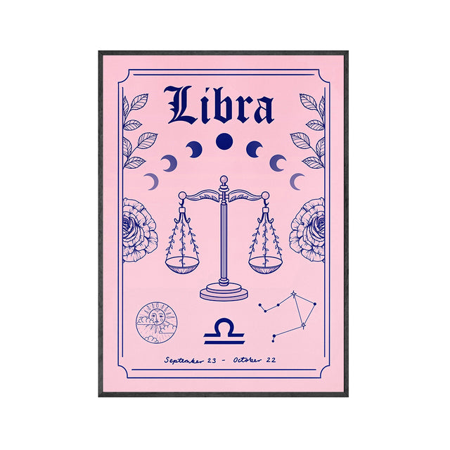 This Pink Bohemian Astrology Canvas Wall Art Print is a high-quality canvas print. The mid-century modern decor uses environmental protection ink, waterproof, UV resistant, not easy to fade. Comes in a variety of zodiac signs and sizes. Frame is NOT included. Neometacosmic.com